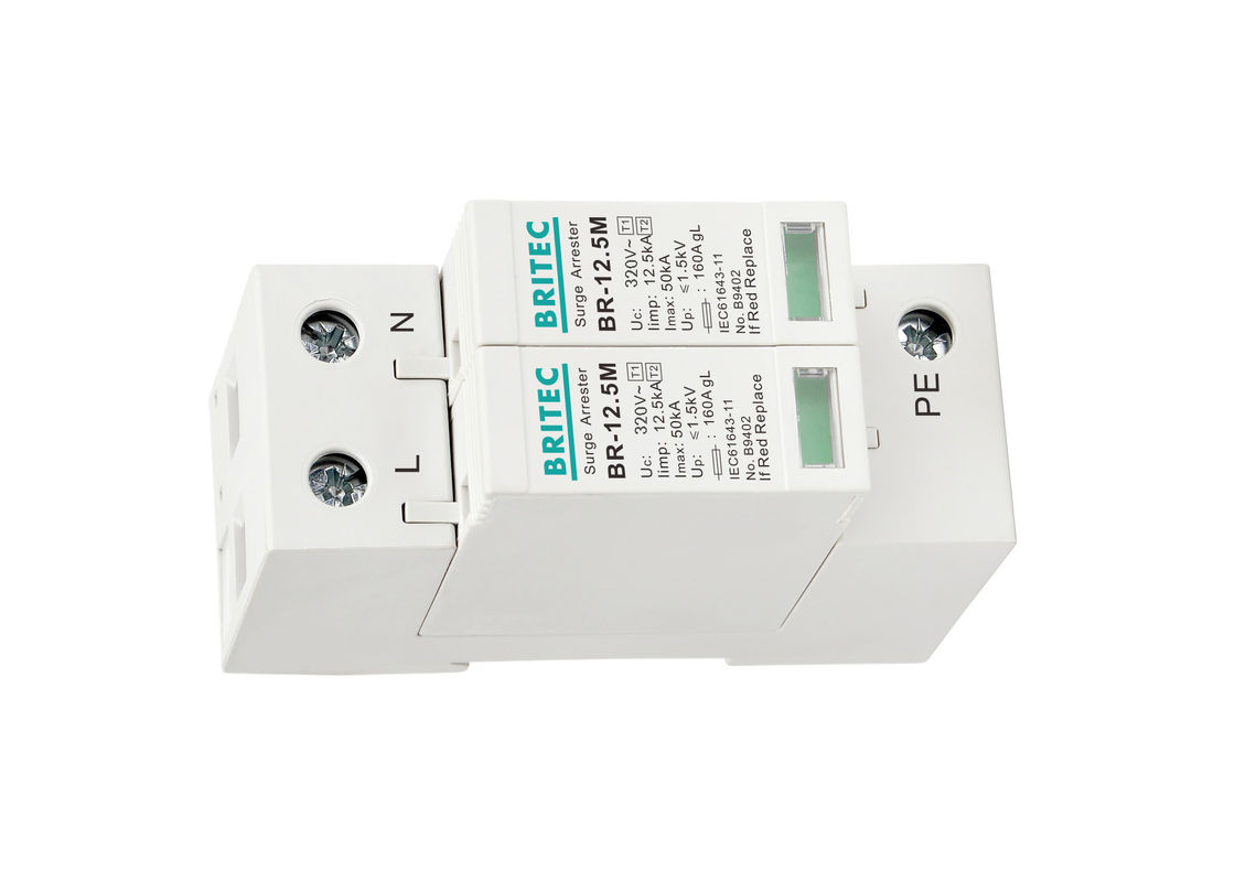 Single Phase Type 1 Surge Protection Device 2P Pole High Performance