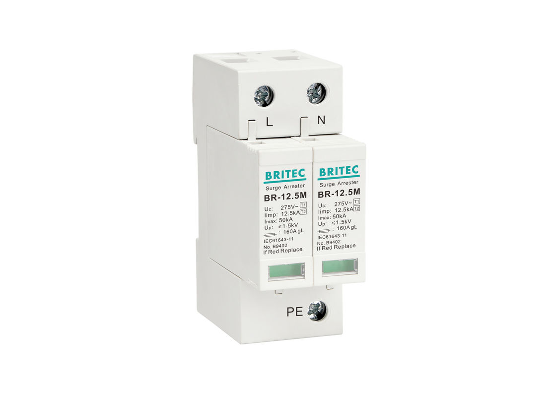 Commercial Type 1 Surge Protection Device 35 Mm Din For Protecting