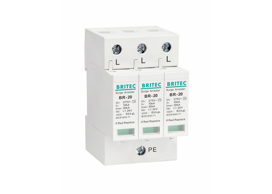 AC 275V Power Surge Protection Device Three Phase Surge Protector Power