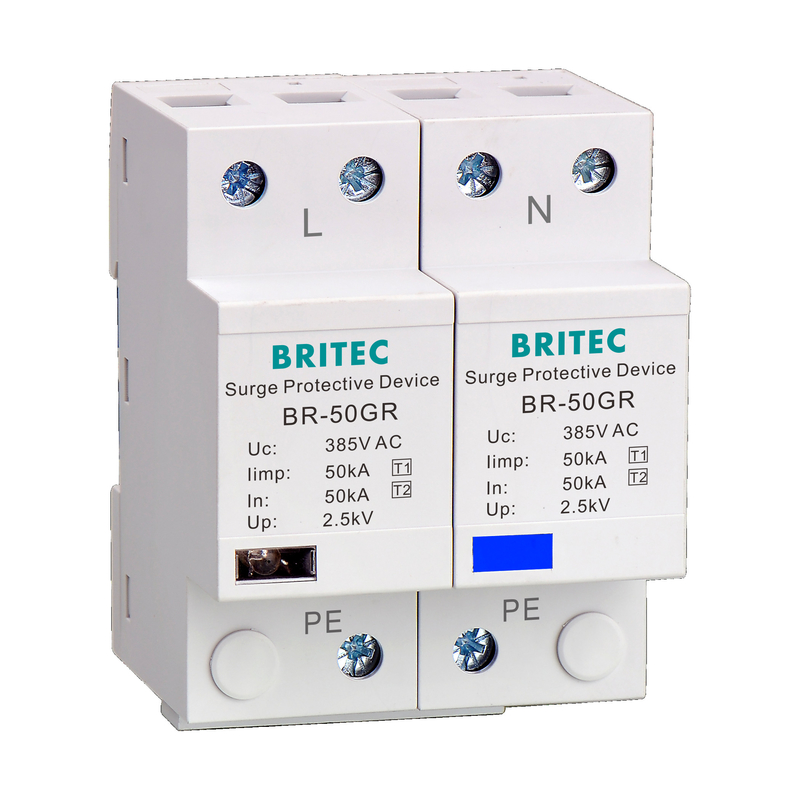 2P Surge Protection Device Types Single Phase Type 1 Surge Arrester 3ka rms