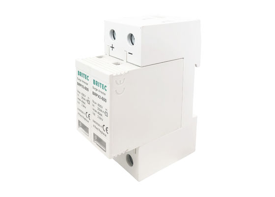600V DC 20-40kA PV Lightning Protection Surge Arrester SPD for Solar Systems