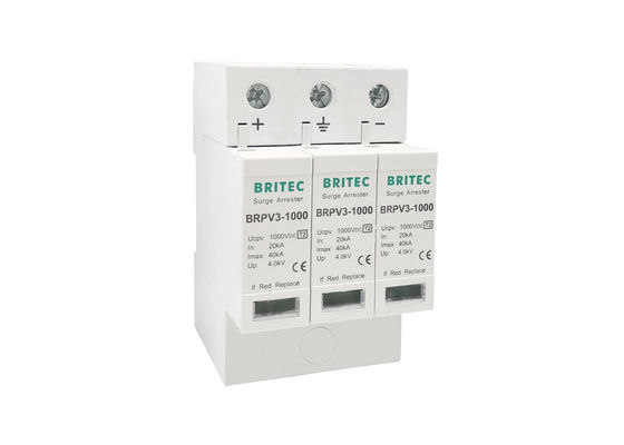 Solar SPD 1000V Surge Protector DC 40kA Power Transient Voltage Suppression