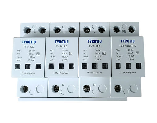 TY1-120 3+1 Surge Protection Device Spd Surge Protector Surge Arrester Supplier Surge Lightning Protection