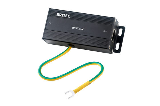 BR-POE-M Ethernet Connection RJ45 Surge Protection Poe Ethernet Surge Protector Lightning Network POE Gigabit 1000mbps Rj45 Ethernet Outdoor Surge Protector Industrial Network Outlet Metal Housing