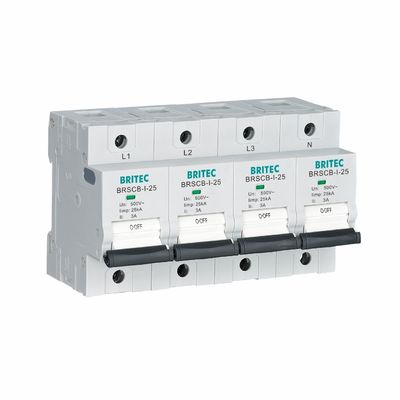 BRSCB-I-25 4P OEM/ODM SPD Backup Protector scb surge protection