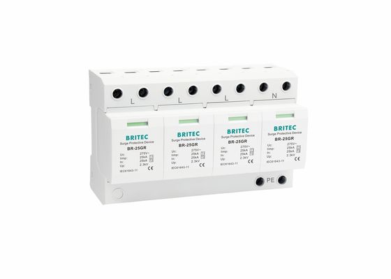 SPD Class I Imax 100kA Iimp 25kA Voltage Protection Surge Protector