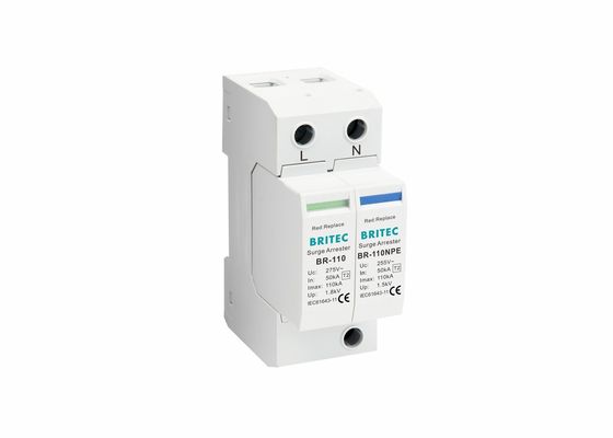 IP20 Type 2 Surge Protector Surge Protective Device SPD 110kA Surge Arrester