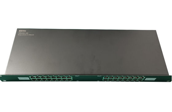 BRRJ45H-16R Signal Telecommunication Surge Arrester 1000M rack mount ethernet surge protection