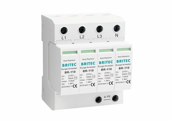 3 Phase 110ka Electrical Type 2 Surge Protection Device AC Surge Protector