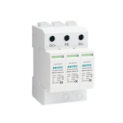 BRPV3-1000-6.25 DC Surge Protection Device 1000V 40kA PV Solar SPD solar surge protection device