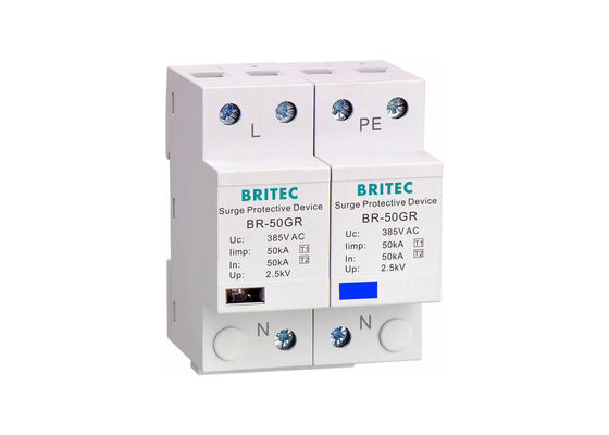 SPD Power Surge Protection Device 385v Lightning Surge Protectors 1p + NPE