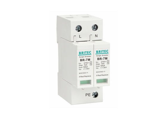 IEC 61643-11 7KA Lightning Arrester  SPD Ac Surge Protection Device