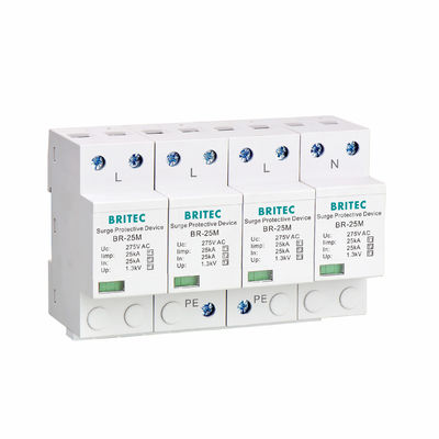 25kA Type 1 Pluggable Surge Arrester SPD for Lightning Protection in Industrial Applications