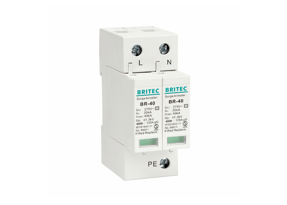 Single Phase Type 2 Surge Protection Device Lightning Surge Arrester