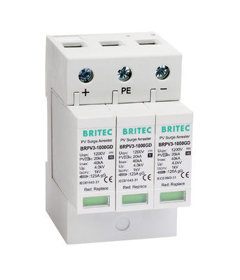 BRPV3-1000GD GDT 1000V Solar Dc Spd  PV surge protection device