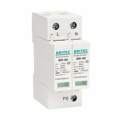 BR275-60 2P 2P ac SPD 60kA 2P Single Phase Surge Protective Device (SPD) Surge Arrester surge Protection Device