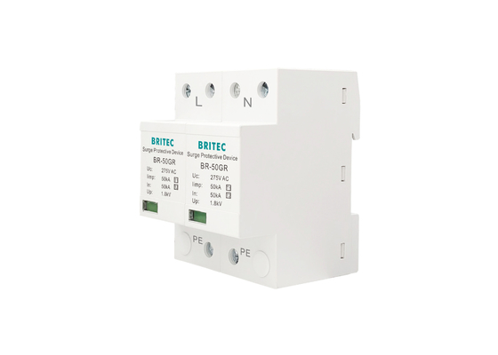 Class I Power Surge Arrester 10/350μs 50KA Single Phase 150V / 275V / 320V