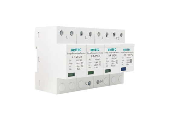 25KA 3P+NPE T1 Class I Surge Protector Type 1 High Energy SPD