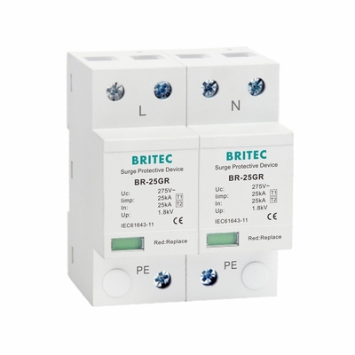 BR-25GR 25KA 2P Surge Protector Household Arrester 150V / 275V / 320V