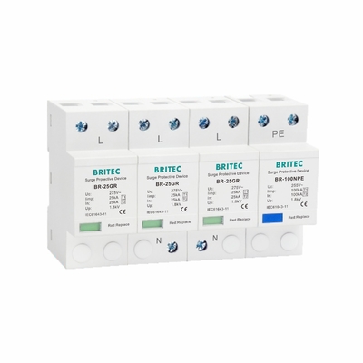 25KA 3P+NPE T1 Class I Surge Protector Type 1 High Energy SPD