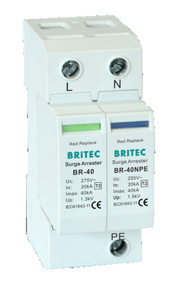 BR-40 3P Surge Protector Device Three Phase Spd Lightning Arrester 40kA