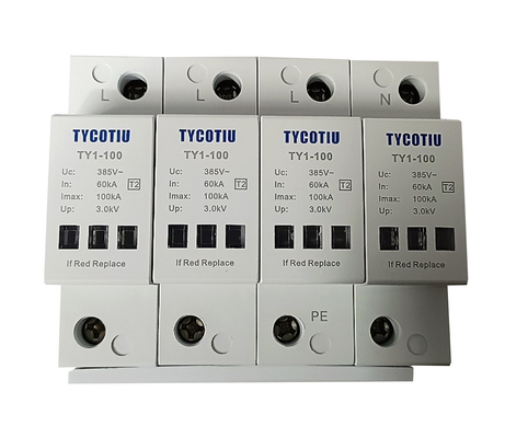 TY1-100 4P OEM Type 2 Surge Protector 385v surge protection device SPD varistor arrester