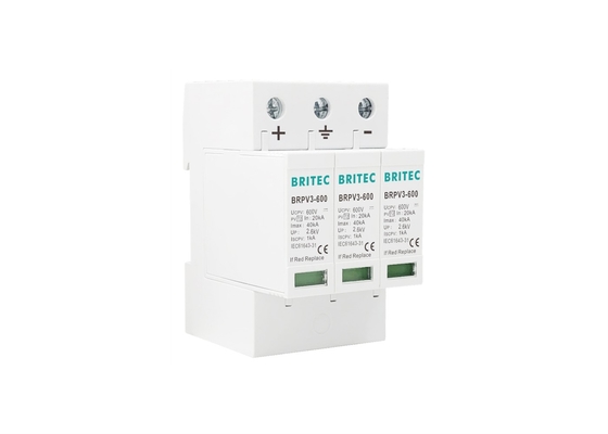 Reliable PV Surge Arrester House Surge Protector Easy Installation