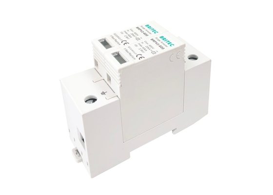 Solar Spd Pv 600V Dc Surge Protection Device Din Rail Mounted With Remote Contacts