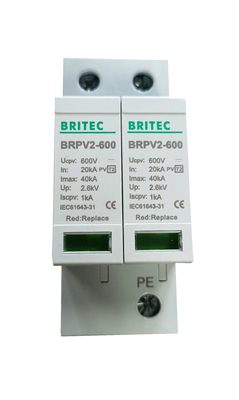 BRPV2 600 600V PV Surge Arrester Lightning Protection Dc Surge Protection Device