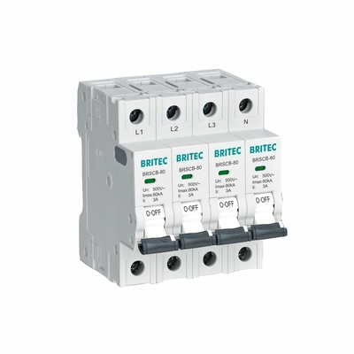 BRSCB-40 Class II 40KA Dedicated Backup Protector Surge Protection Device MCB specially designed for Surge Arrester.