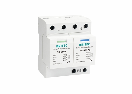 AC 25kA 1+1 BR-25GR Surge Protection Device Surge Protector