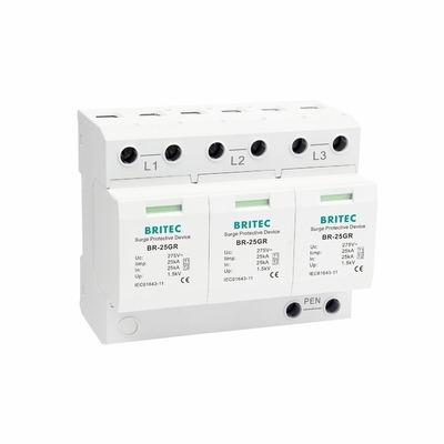 BR-25GR 3+1 AC Type 1  lightning surge arrestor Electrical Surge Protection device spd t1