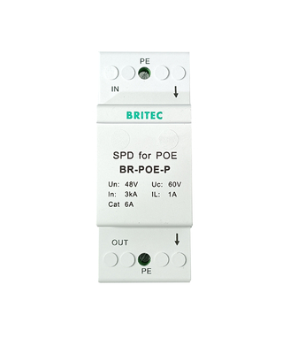 BR-POE-P Surge Protector telecommunication equipments POE network rj45 surge protection