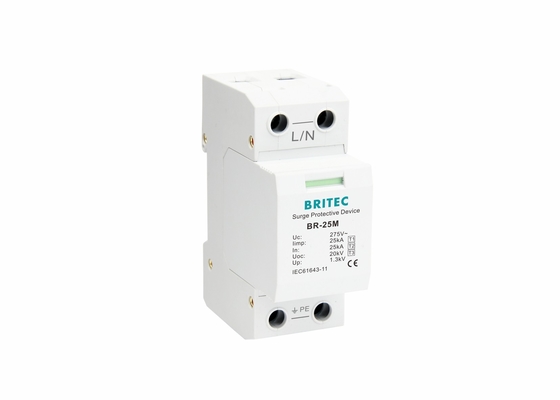 Type 1+2+3 Surge Protection Devices 25kA 1 Pole AC Surge Protector