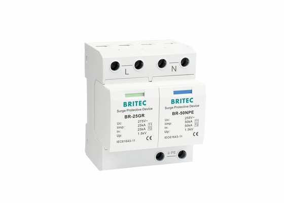 25kA Single Phase Type 1 Surge Protection Device BR-25GR 1P+N