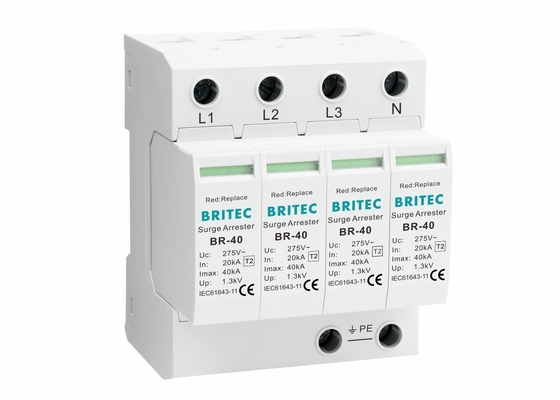 Pluggable 40ka Power Lightning Arrester SPD Surge Protection Device