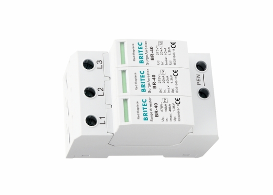40KA Power Pluggable AC Type 2 Surge Protection Device