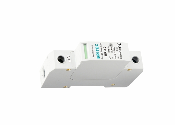 EN61643-11 40kA Type 2 Surge Protection Device 35mm Din Rail Lightning Protector