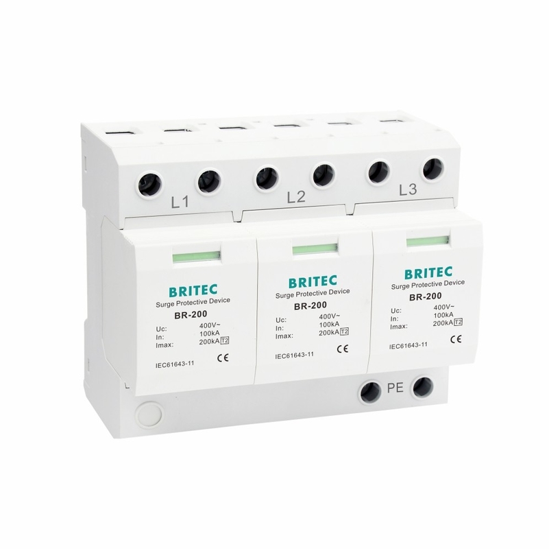 BR-200 3P BRITEC Type 2 Surge Protector Device TUV type 2 surge protection device