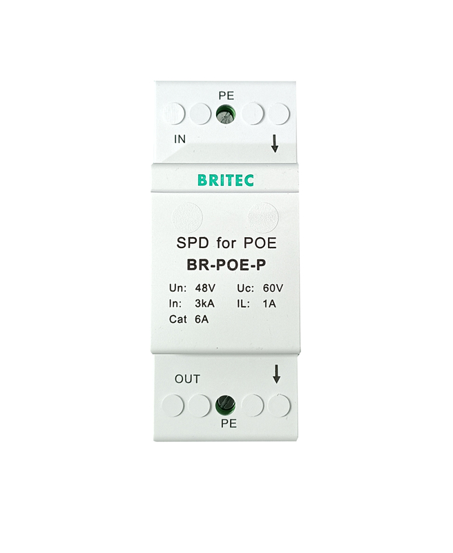 BR-POE-P Surge Protector telecommunication equipments POE network rj45 surge protection