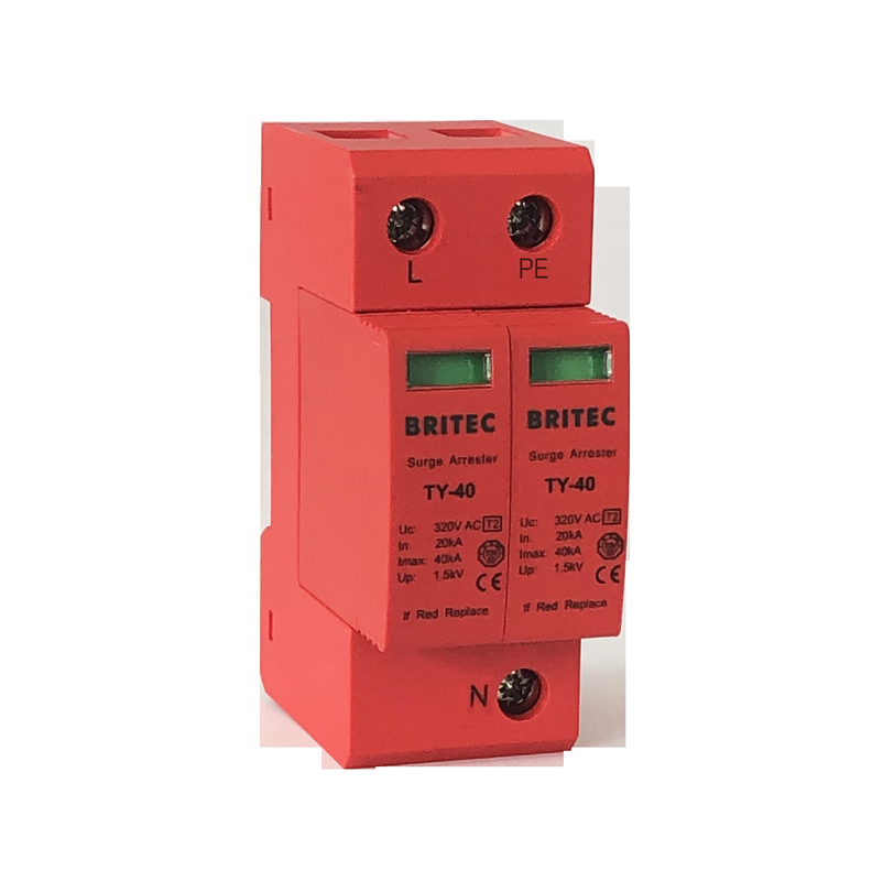 40kA One Phase Electrical Anti Surge Protection Device Ac SPD lightning arrester thunder protector
