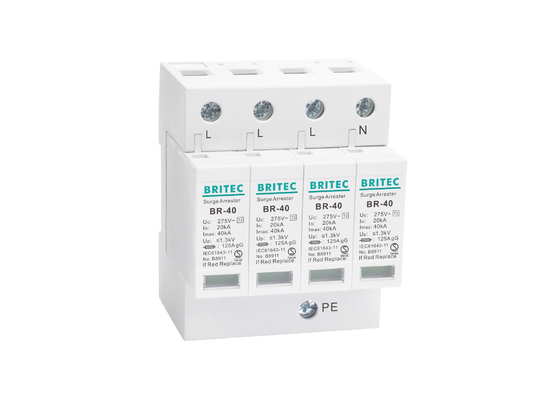 40kA Three Phase AC SPD Electrical Manufacturer Plastic Thunder Arrester