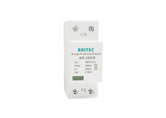 25kA 385V Surge Protection Device SPD with Din Rail Mounting for Power Supply Systems