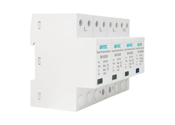 Class I T1 50KA 3P+NPE Surge Protector 150V / 275V / 320V High Energy SPD