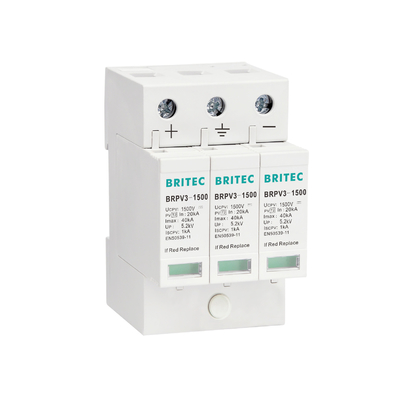 BRPV3-1000 DC Surge Arrester Lightning Suppressor 1000V  PV spd 3p solar surge protection device Dc Surge Protector Spd
