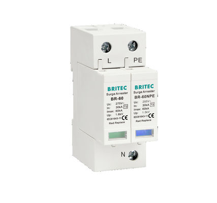 BR-60 3P Surge Protection Device Lightning Arrester Spd Type2 Surge Protective Device Suppliers