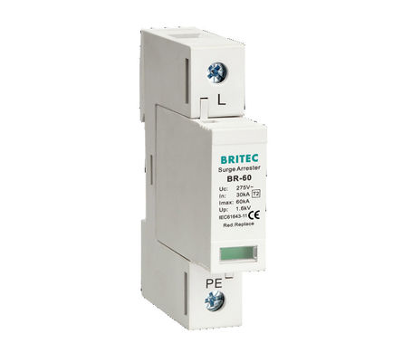 BR-60 3P Surge Protection Device Lightning Arrester Spd Type2 Surge Protective Device Suppliers