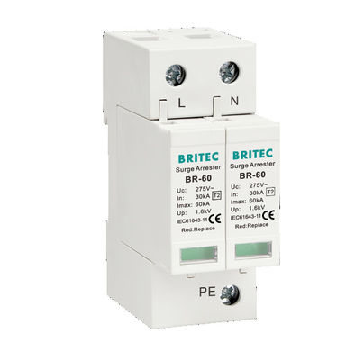 BR-60 3P Surge Protection Device Lightning Arrester Spd Type2 Surge Protective Device Suppliers