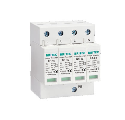 BR-60 3P Surge Protection Device Lightning Arrester Spd Type2 Surge Protective Device Suppliers