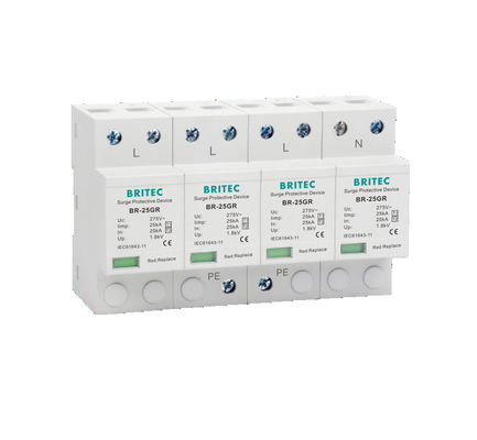 BR-25GR 2P  Spd Surge Protector Lightning Arrester Protection  surge Suppresor 2P 3p Class I  Thunder Protector
